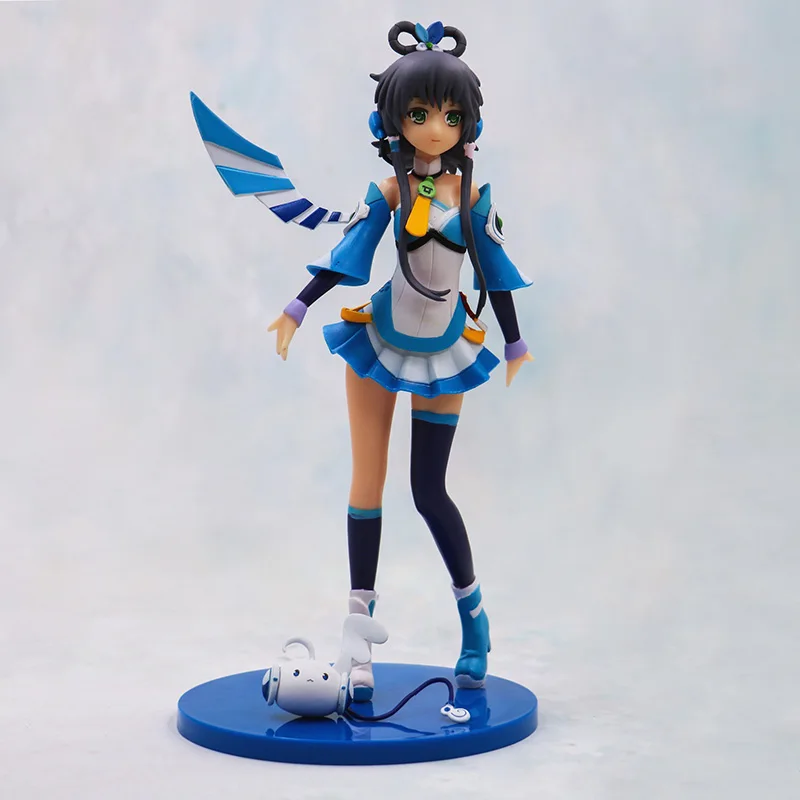 В стиле аниме VOCALOID CHINA PROJECT/карточная EXPO Luo Tianyi Vsinger фигурку ПВХ 23 см Коллекция