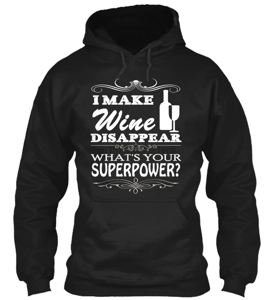 Мужская толстовка с капюшоном и длинным рукавом I make Wine Dispense-Ограниченная серия