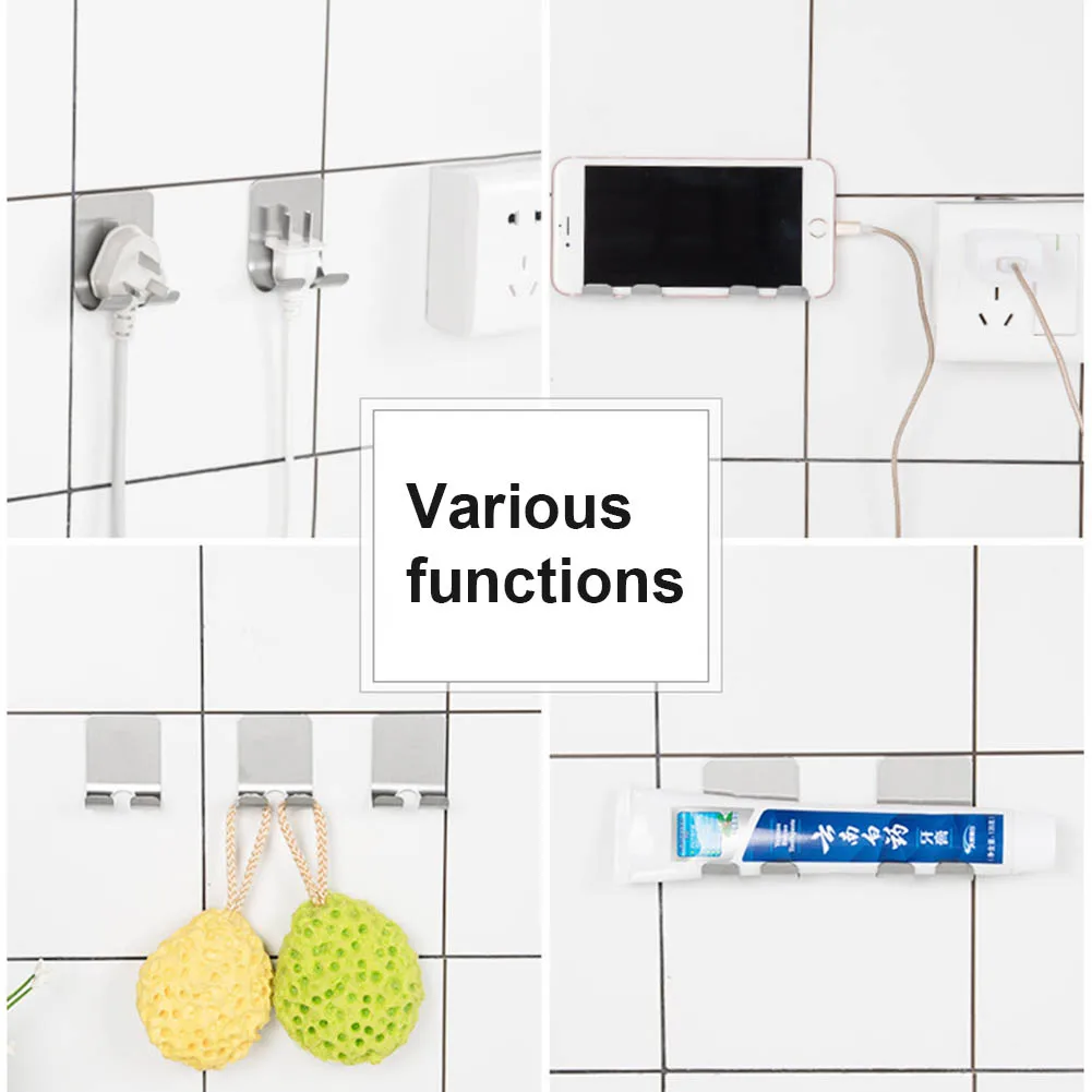 

10Pcs Punch Free Razor Holder Bathroom Storage Hook Wall Men Shaving Shaver Shelf Razor Rack Hooks Bathroom Accessories