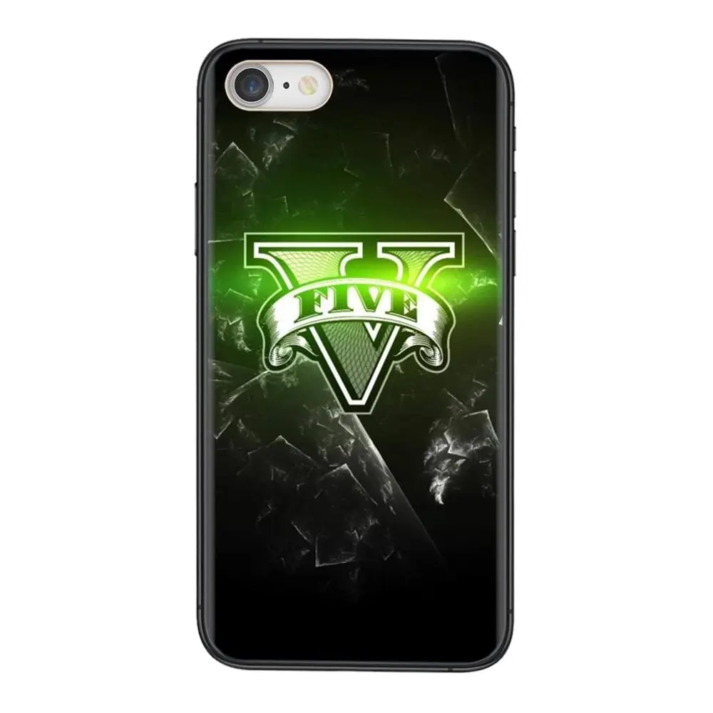Для iPhone 11 12 Pro Mini 5 5S SE 5C 6 6S 7 8 X XR XS Plus Max мягкий чехол Grand Theft Auto Gta Logo Buy Charming | Мобильные
