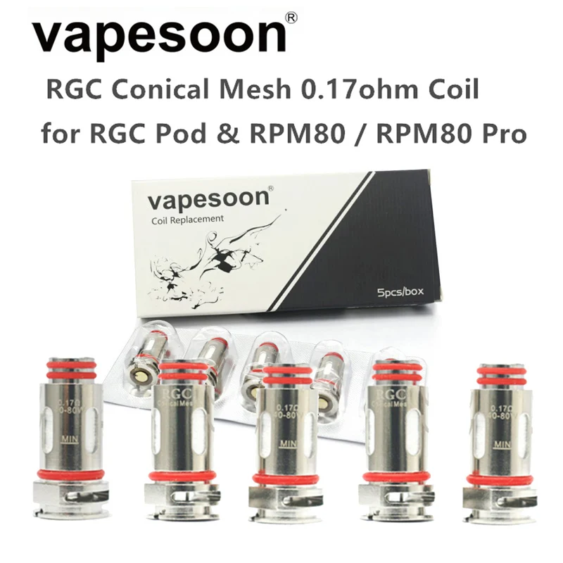 

50 шт. vapesoon-RPM RGC mesh 0.17ohm катушечный сердечник для RPM80 Pro/RPM80