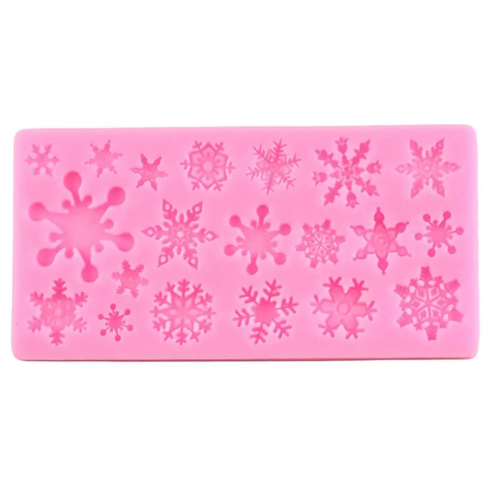 

3D Christmas Decorations Snowflake Silicone Lace Molds Candy Chocolate Fondant Cake Decorating Tools DIY Kitchen Baking Tools