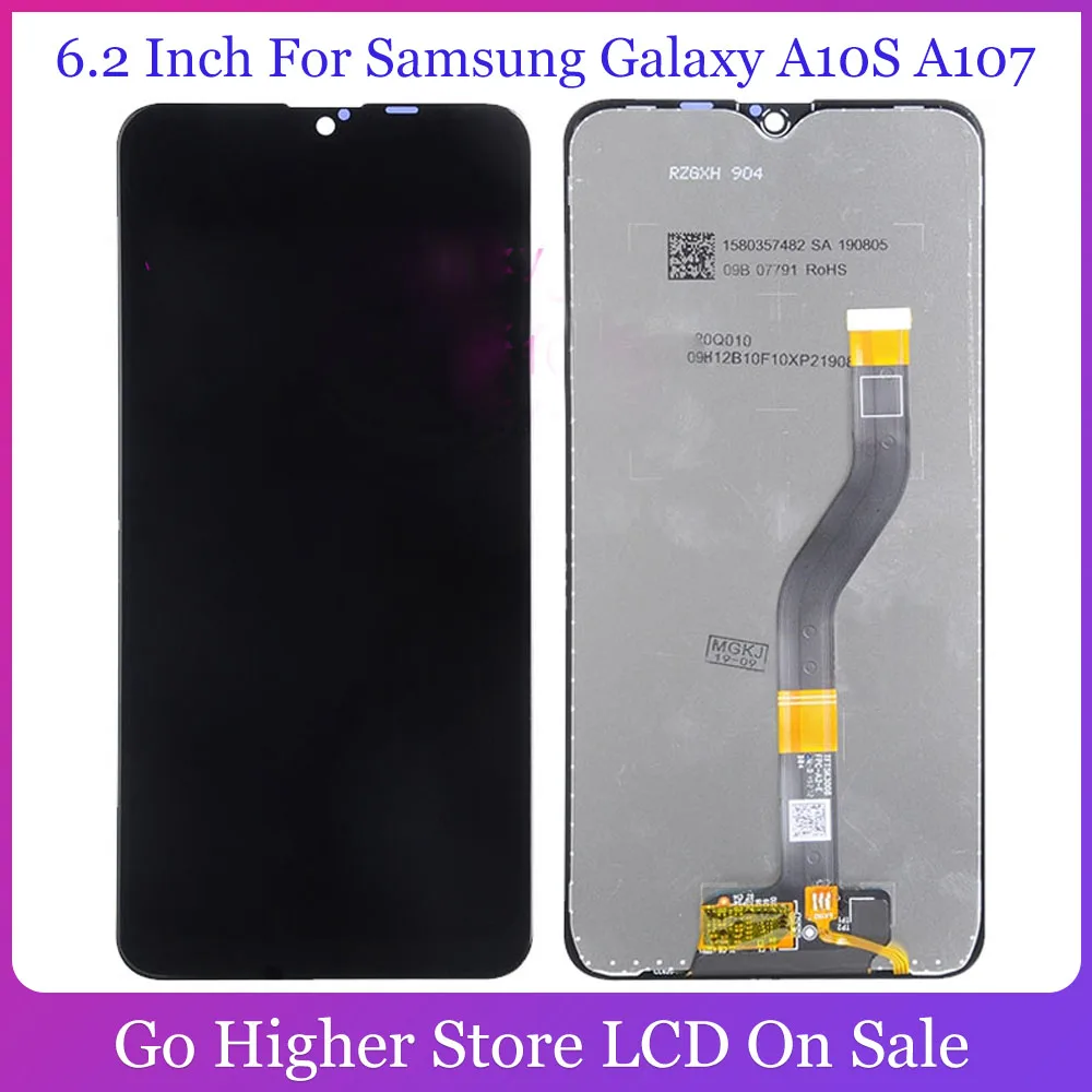 

6.2 Inch For Samsung Galaxy A10S A107 2019 Lcd A107F A107FD SM-A107/DS Lcd Display Touch Screen Panel Glass Digitizer Assembly