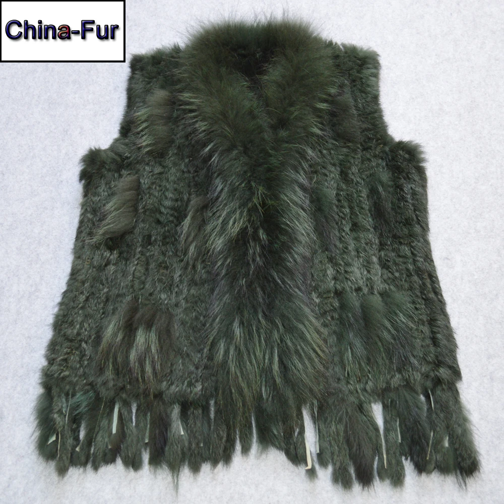 Лидер продаж женский жилет из натурального кроличьего меха на весну и осень