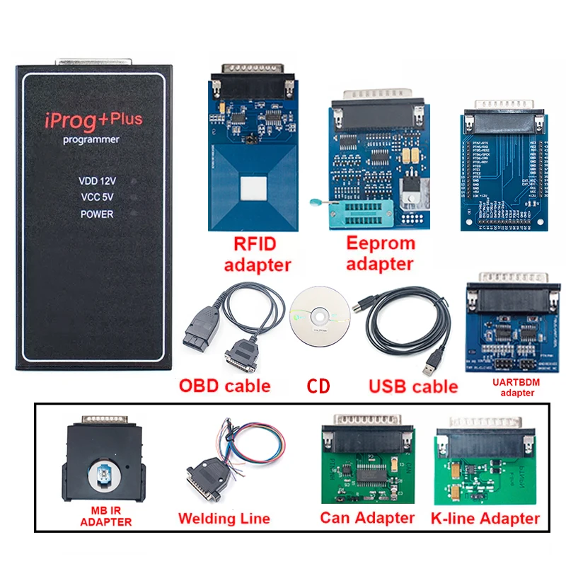 2021 iprog pro V87 Full Iprog + Plus 777 V85 3in1 IMMO/Mileage/Airbag Reset EEPROM OBD2 Auto Key Programmer Tool | Автомобили и