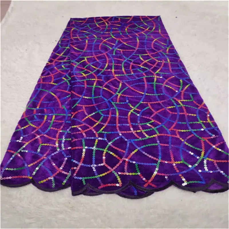 Африканское бархатное кружево свадебное платье 5 ярдов зеленое французское