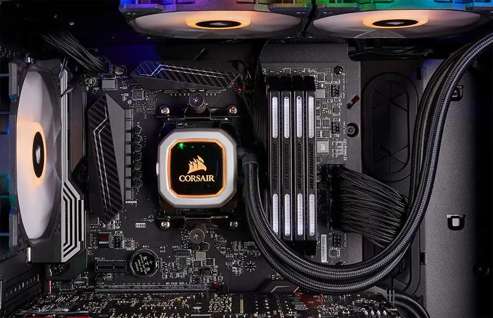 Охладитель для процессора Corsair Hydro H150i PRO RGB AIO радиатор 360 мм 3 вентилятора PWM серии