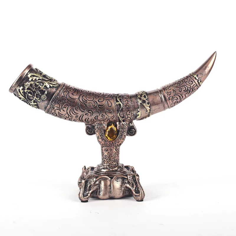 

Creative European style auspicious ivory handicraft retro furnishings household porch resin