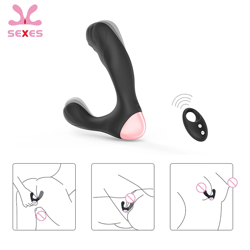 Простаты массажер вибратор секс игрушки для мужчин Беспроводной дистанционного