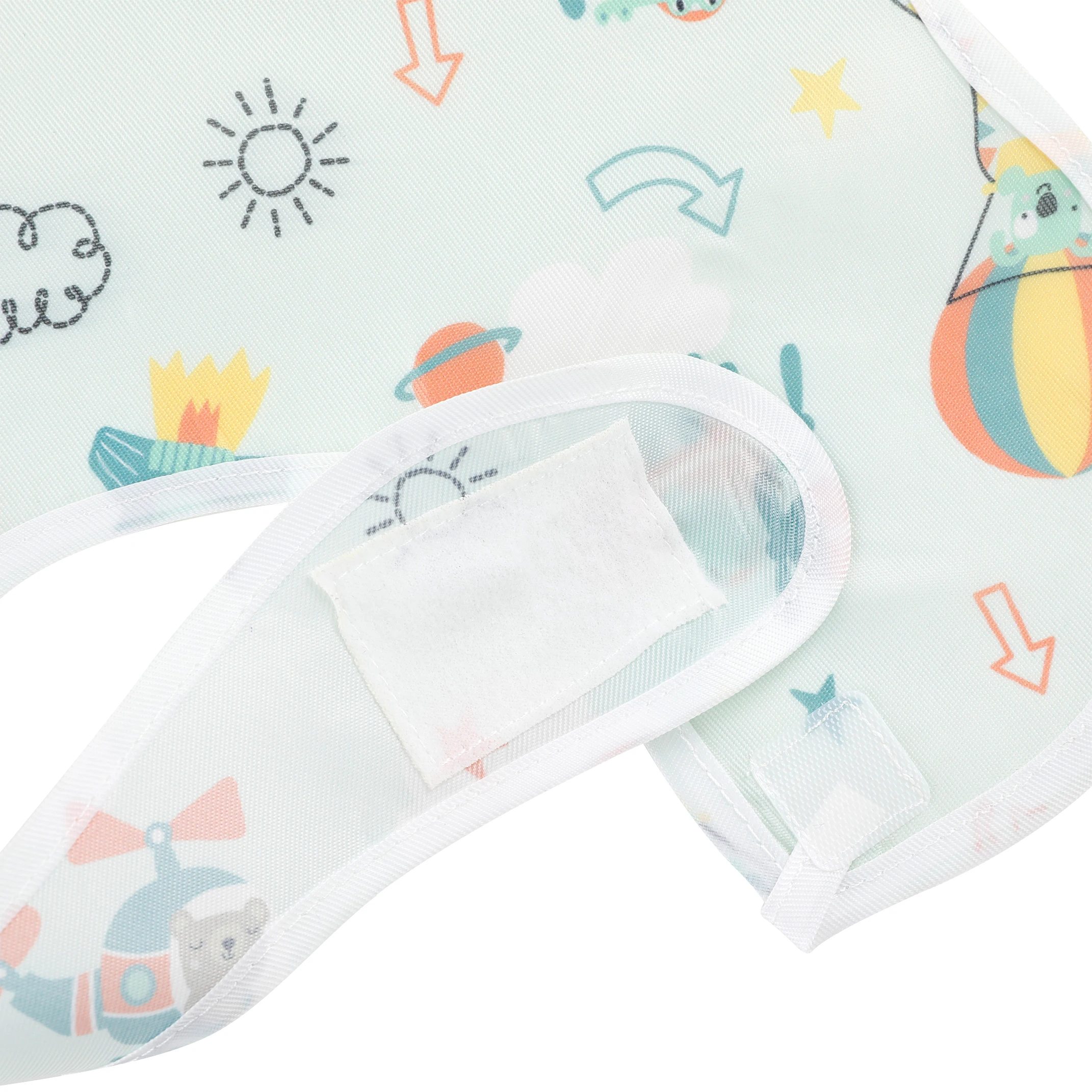 

2\4 Pack Waterproof Baby Bibs with TPU Coating Washable Feeding Bibs Unisex Baby Bibs with Food Catcher