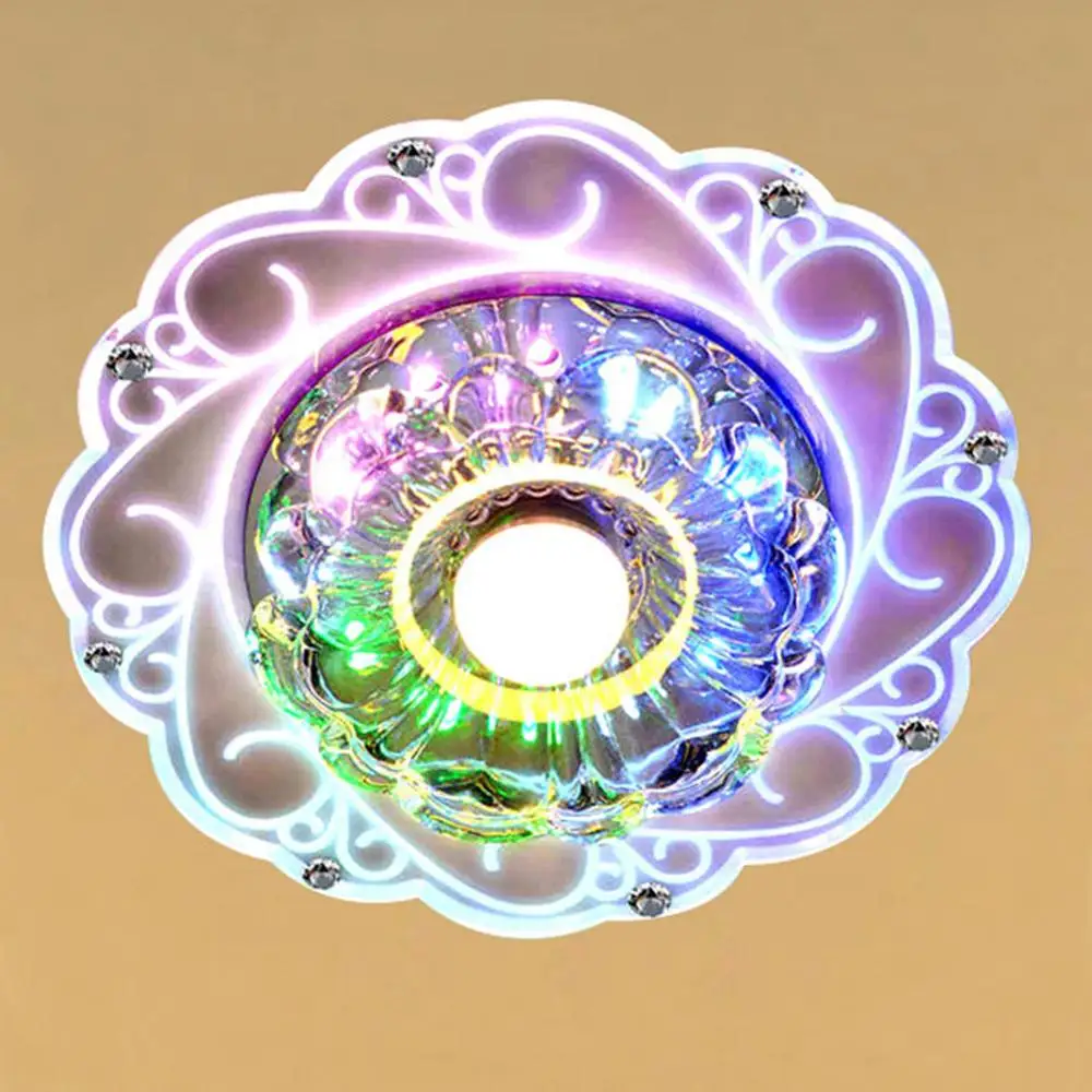 Хрустальный светодиодный цветной светильник Потолочная люстра для гостиной