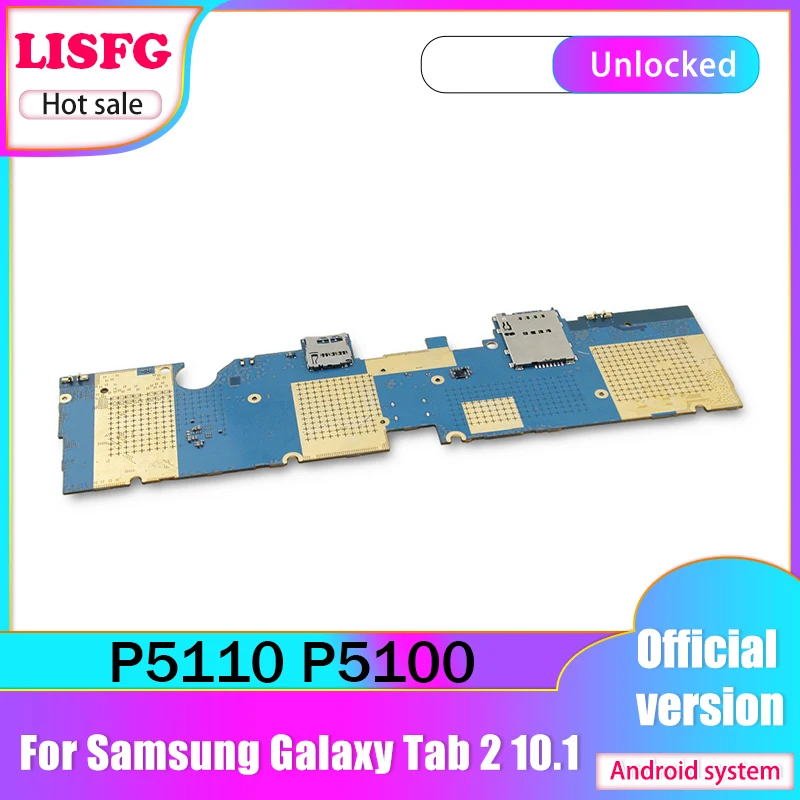 Оригинальная разблокированная материнская плата для Samsung Galaxy Tab 2 10 1 P5100 P5110 WIFI и 3G