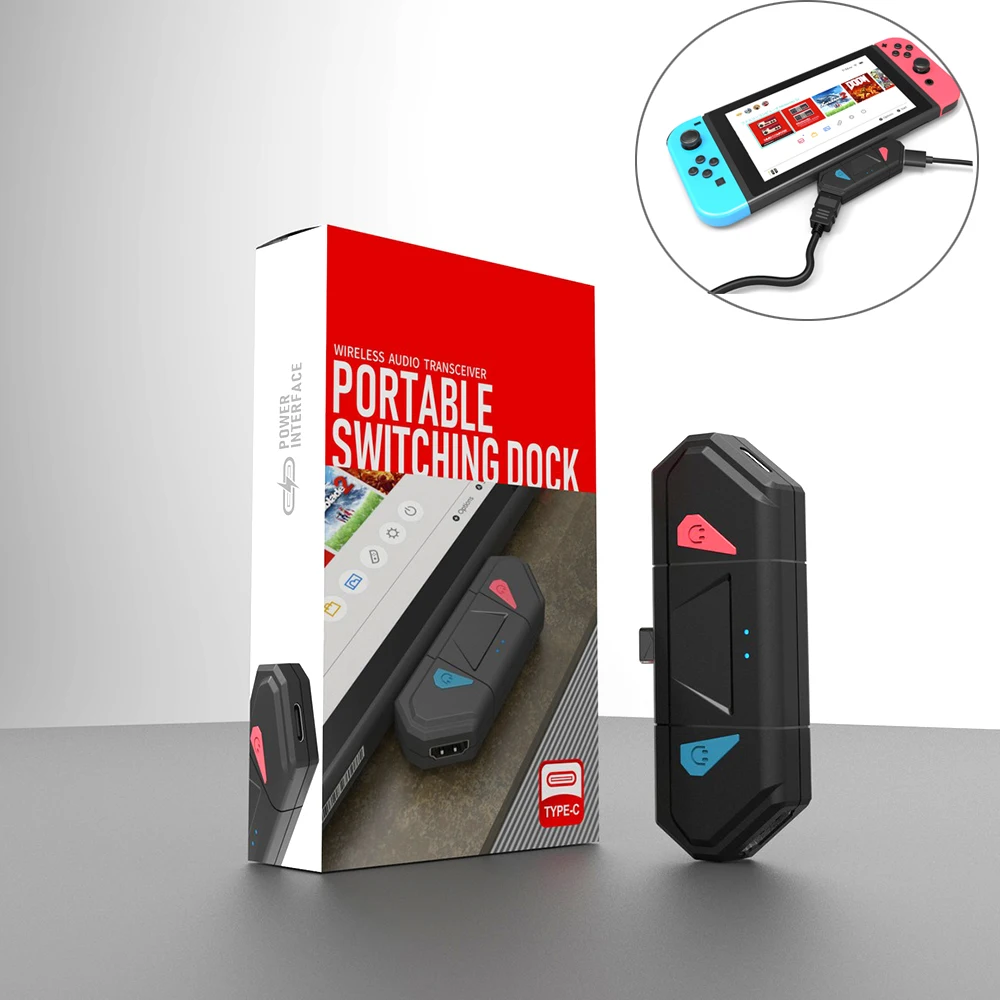 Беспроводной аудио передатчик Bluetooth V5.0 адаптер приемопередатчика USB Type C для NS