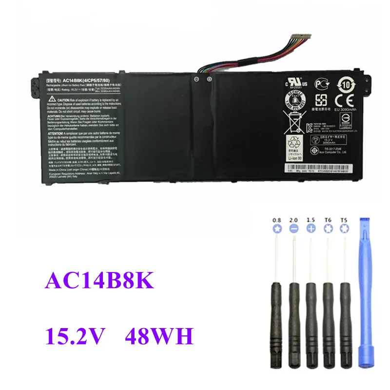 Аккумуляторная батарея AC14B8K для Acer Aspire CB3-111 CB5-311 ES1-511 ES1-512 ES1-520 S1-521 ES1-531ES1-731 E5-771G 15 2 V