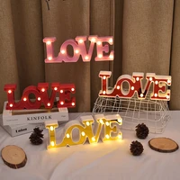 luminous red light letters love for baby room lighting decoration letters to decorate children rooms sweet home neon lamp decor