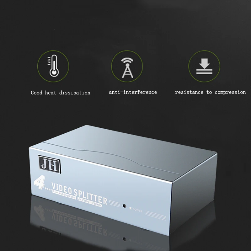 JH-LINK VGA коммутатор с 4 портами SVGA видео 4*1 HD усилитель сигнала сплиттер широким