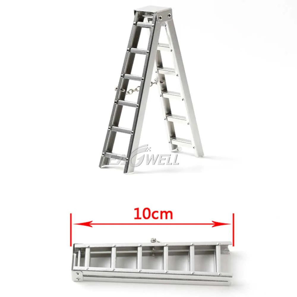 

RCTOYFUN RC Crawler Accessories Aluminum Herringbone Ladder Tools for Traxxas TRX4 RC4WD Axial SCX10 CC01 D90 D110 Car Part