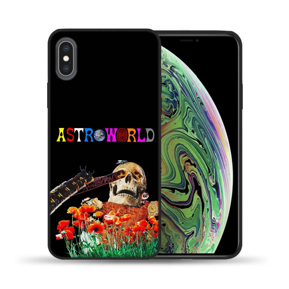 Чехлы для телефонов Travis Scott Astroworld Sicko Mode iPhone X 6 7 8 Plus 5 5S 6S SE мягкий силиконовый