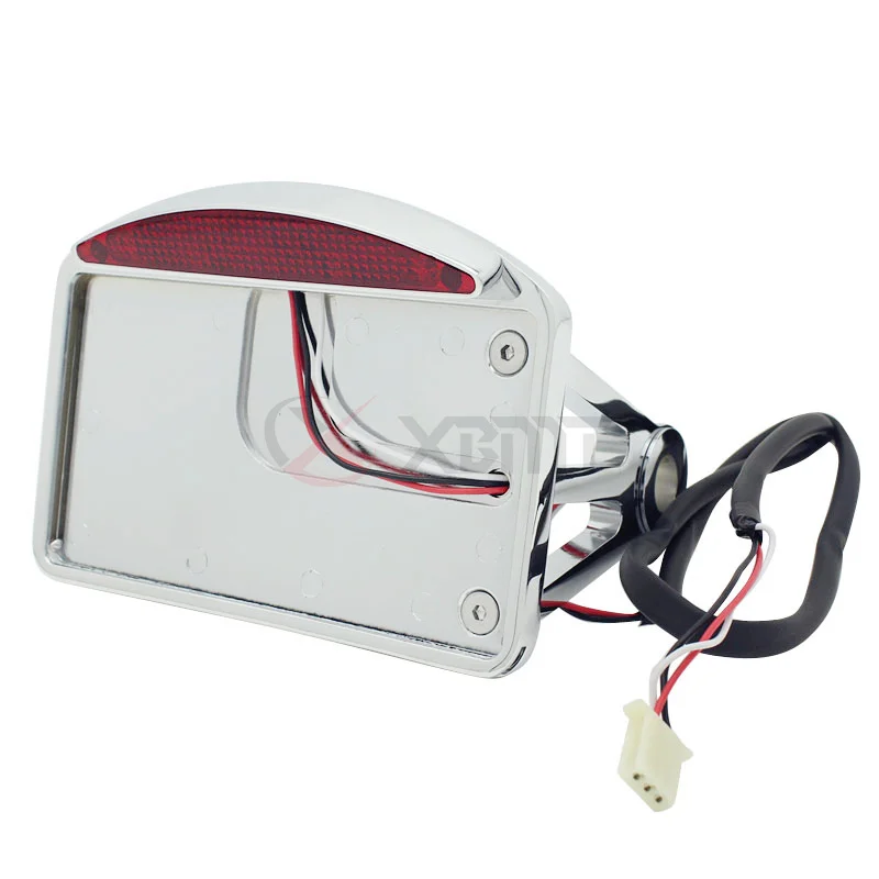 Мотоциклетный хромированный черный Кронштейн для номерного знака задний