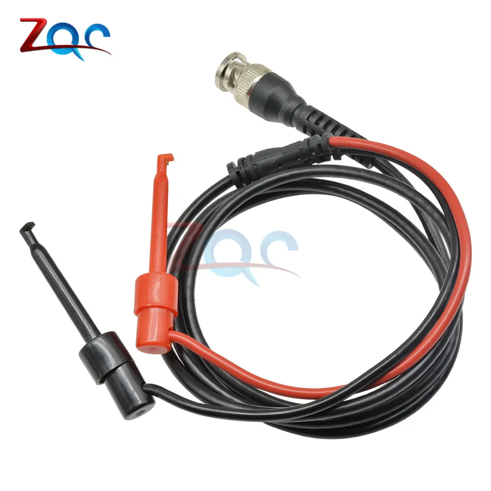 Oscilloscope P1007 BNC Male Plug Q9 to Dual Hook Clip Test Probe Cable Leads 120CM w/ Two Mini Probes Ended 500V 5A IC | Инструменты