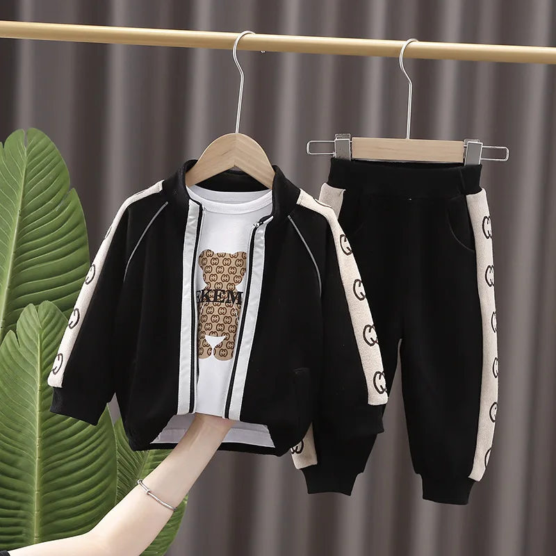 

Модная детская одежда для малышей, одежда, осенний Новый костюм для мальчиков и девочек, детские комплекты, однотонный Детский кардиган, брю...
