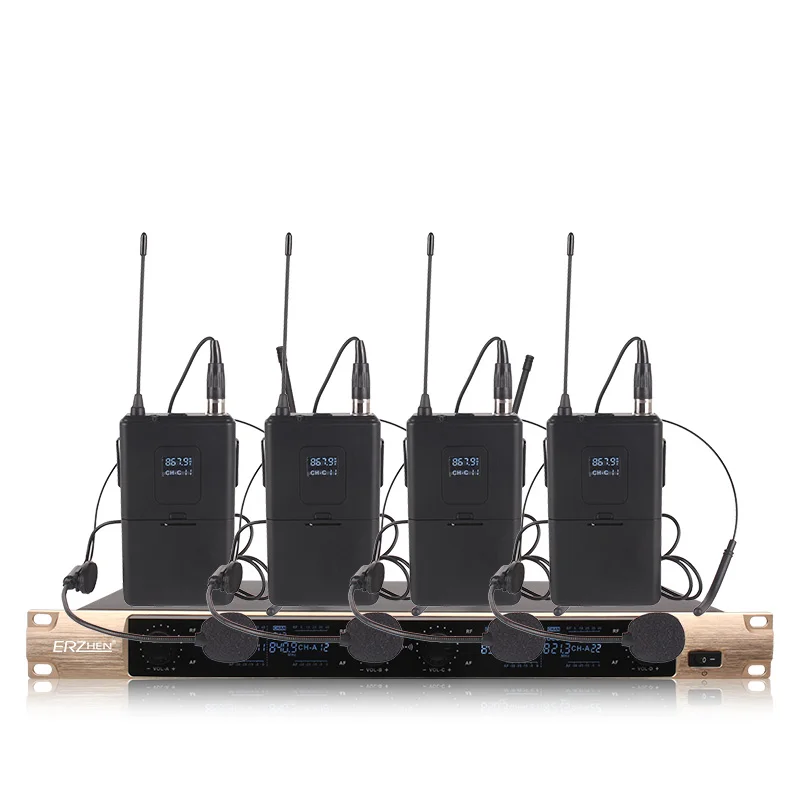 Профессиональный беспроводной микрофон 4 канала Конференц-микрофоны для