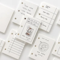 yoofun 45pages mini loose leaf replacement portable notepad spiral notebook diary plan to do list bullet journaling scrapbooking