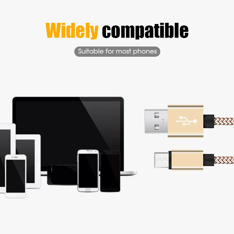 USB кабель для быстрой зарядки Type C и передачи данных на Android Micro мобильный телефон