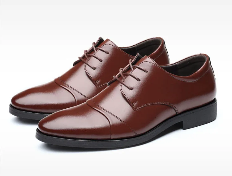 

Fashion New Style Leather Formal Business Shoes Men Dress Office Shoes Classic Elegant Male Footwear Business Flats Men Shoes