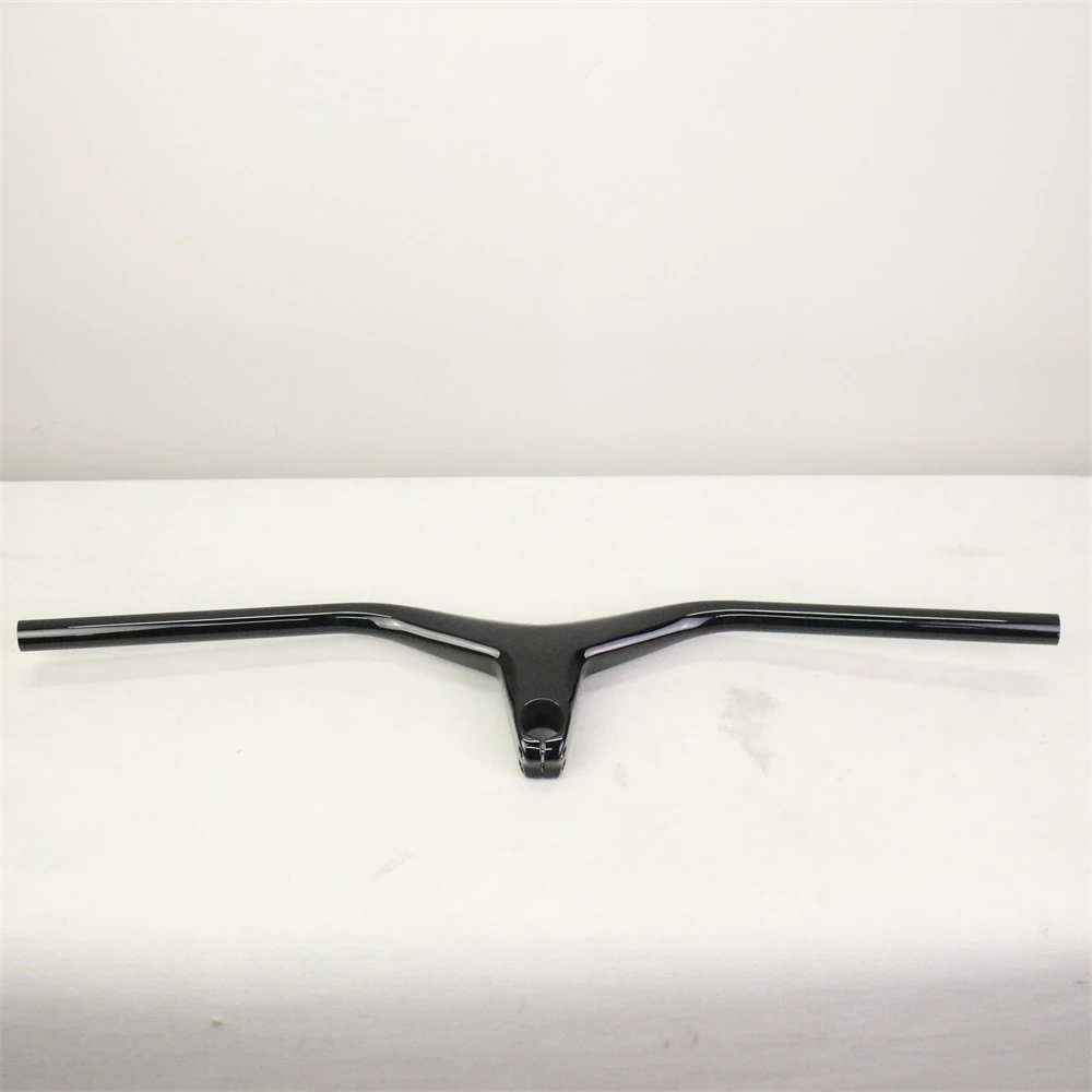 Carbon mtb integrated handlebar UD Matte Glossy carbon XC mountain bike frame with stem all one piece -17 degree bar | Спорт и