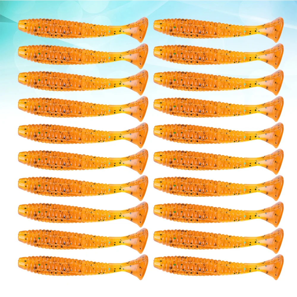 20 шт. 8 см простые креативные Прочные мягкие искусственные приманки рыболовные