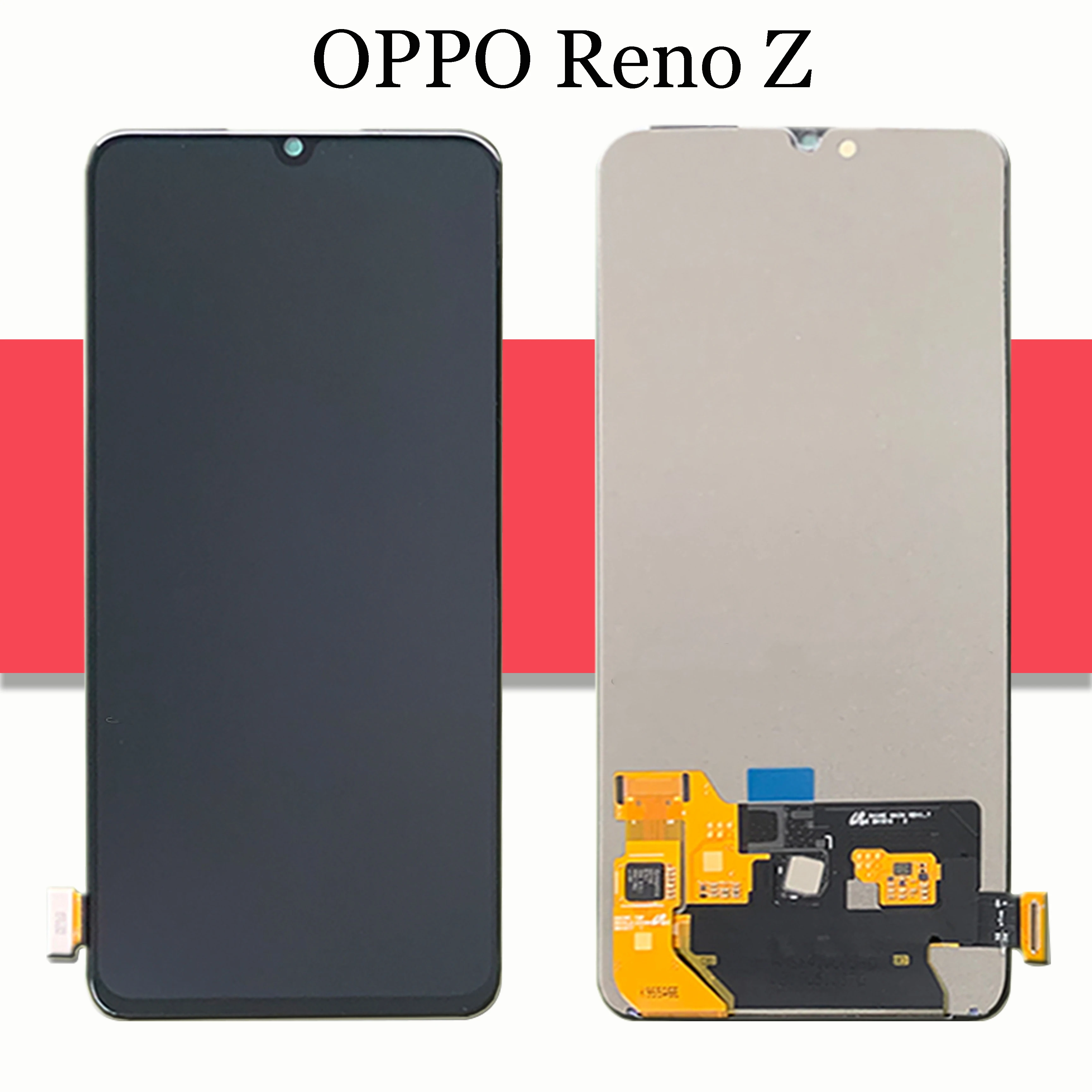 6," AMOLED 2340x1080 Для OPPO Reno Z cph79. ЖК-дисплей с сенсорным экраном, дигитайзер, панель, датчик объектива, стекло в сборе