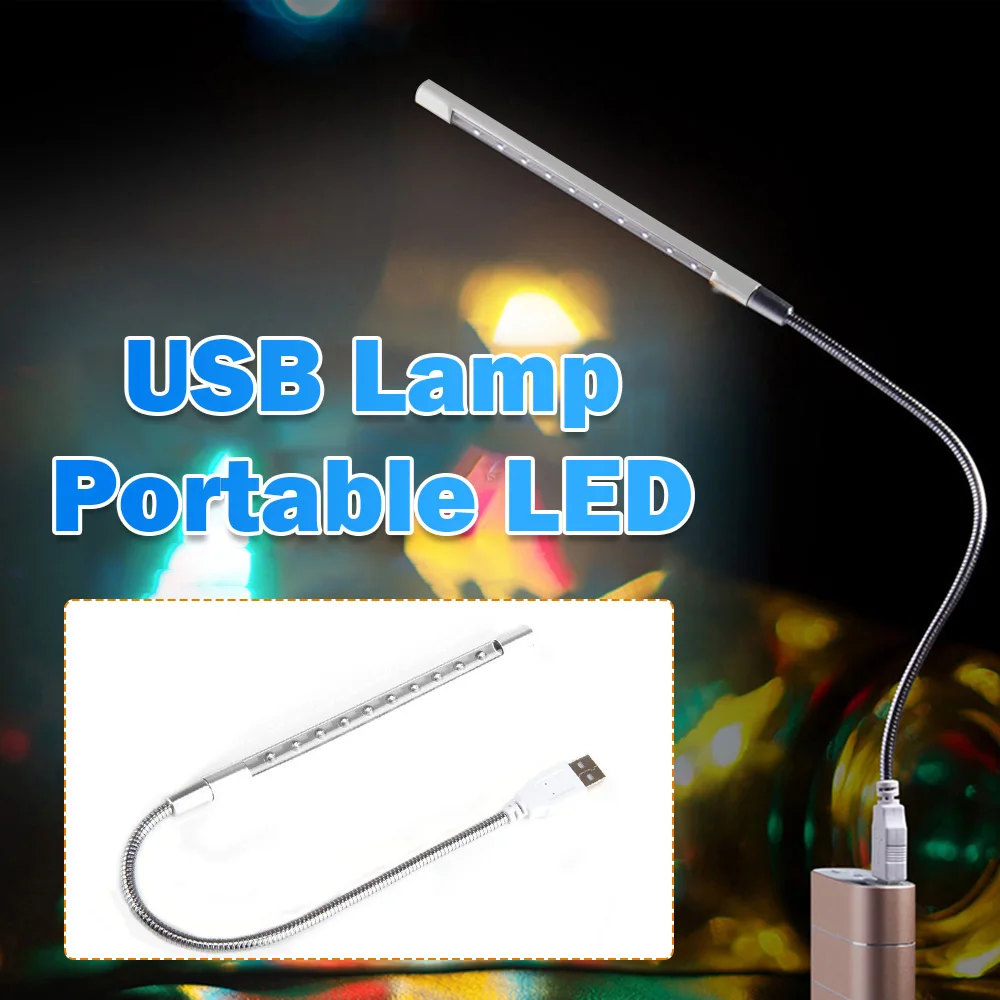 

Mini Portable LED Light USB Desk Lamp 5V Office Table Book Flashlight Night Light for Power Bank Laptop Desktop Illumination