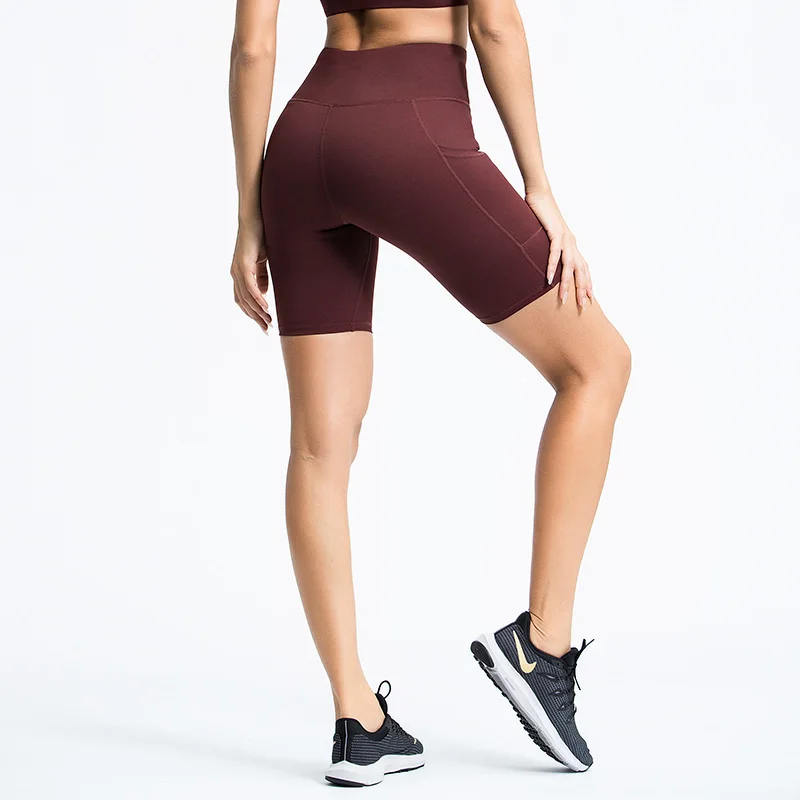 Спортивные шорты женские со средней талией для йоги фитнеса спортивные женщин
