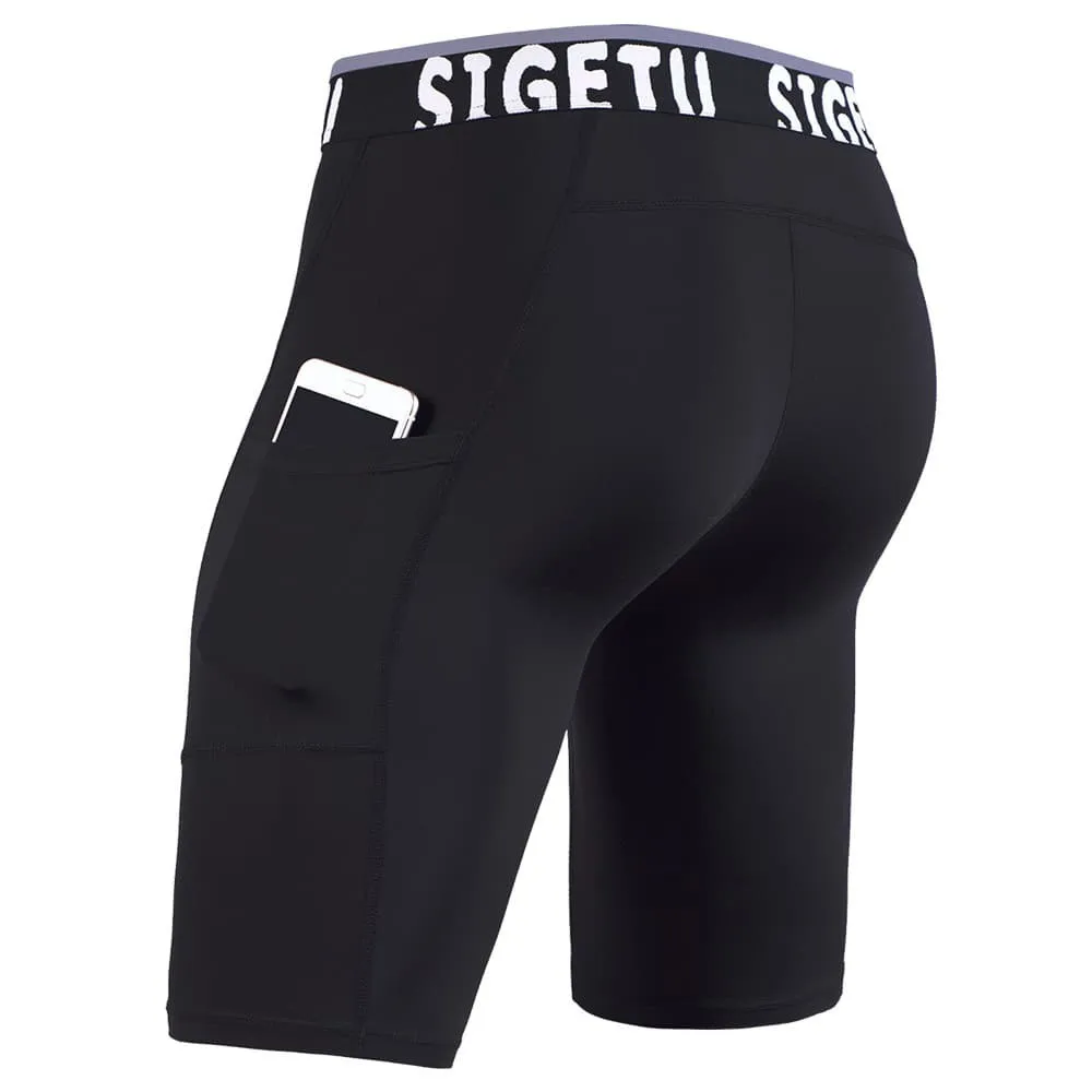 Мужские шорты для бодибилдинга фитнеса тренировок в спортзале эластичные