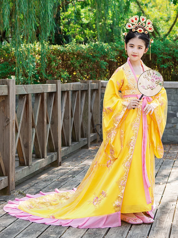 Одежда китайской древней династии Хань платье принцессы для детей традиционный