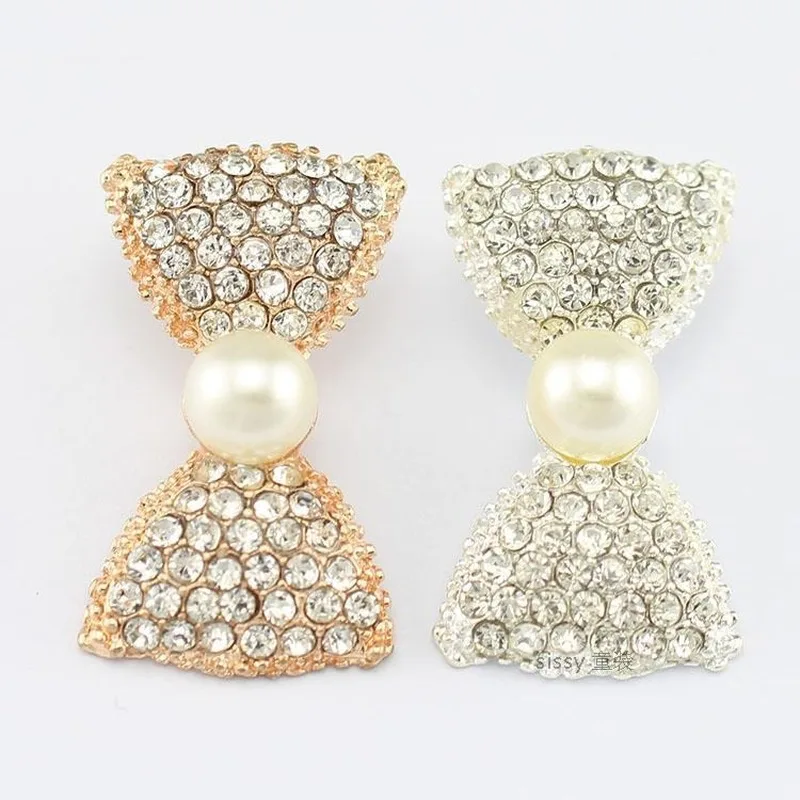 

Высококачественные декоративные пуговицы с золотым и серебряным жемчугом, Металлические Модные бриллиантовые пуговицы из искусственной ш...