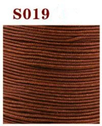 S019 light brown Отличное качество 0,6 мм кожаный вощенный шнур нить полиэстер круглый воск нить 80 м длинный - Цвет: S019 light brown