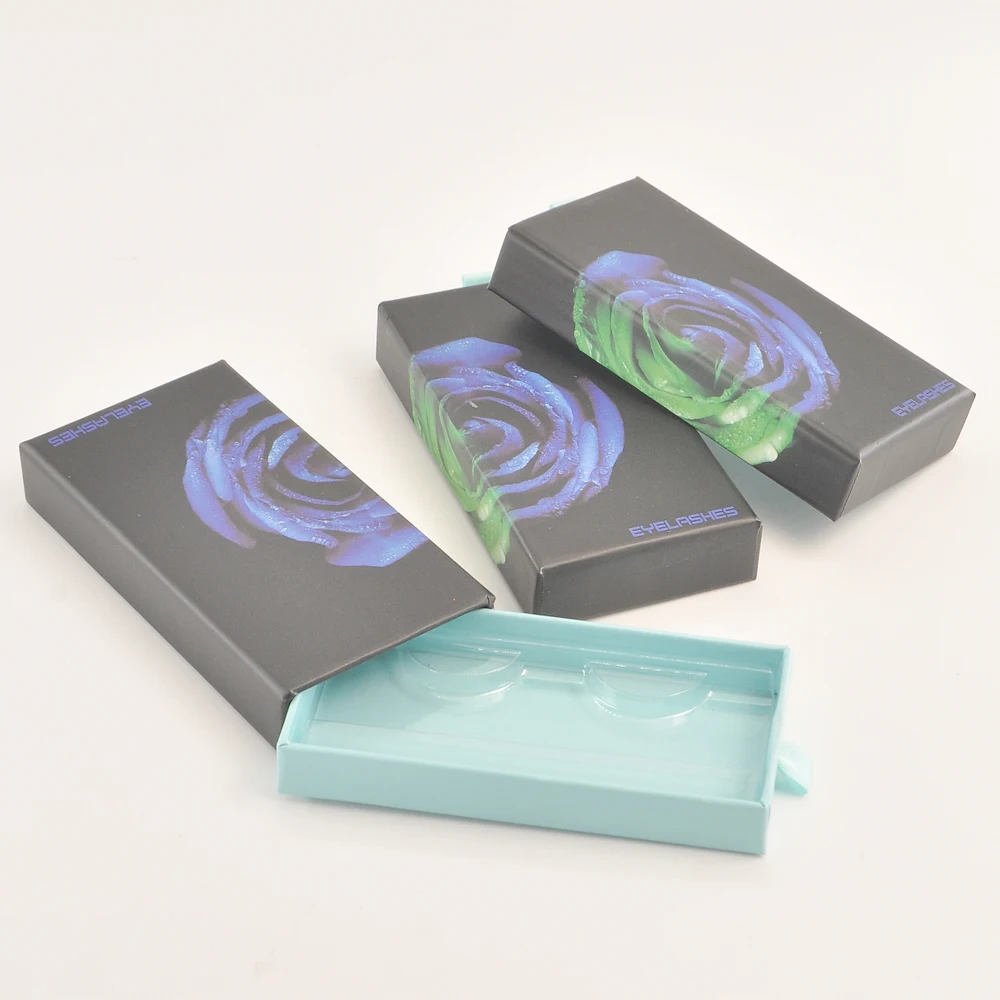

100/Pack Wholesale Eyelash Packaging Box Lash Boxes Package Custom Logo Faux Cils 3D Mink Lahes Storage Case Makeup Bulk Vendors