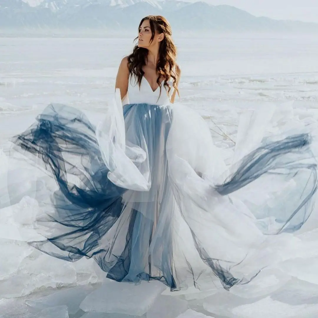 

Sexy Fluffy Layered Autumn and Winter Dresses for Photoshoot or Party Light Weight Soft Tulle Robe for Christmas or Birthday