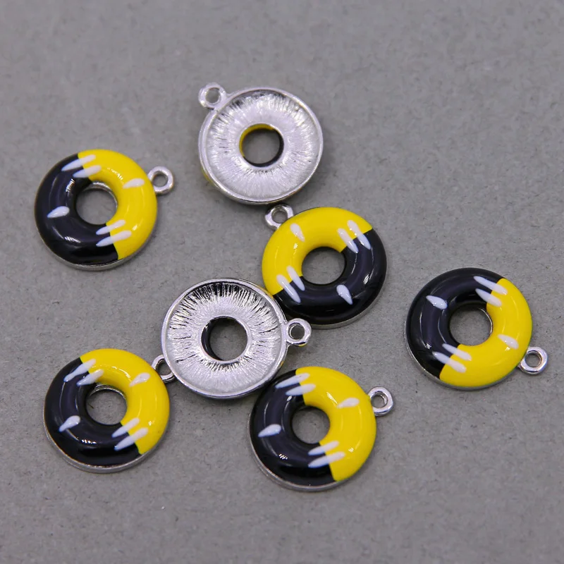 6 шт. Подвески в виде пончиков для изготовления ювелирных изделий подвеска из