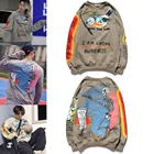 Худи KANYE с принтом в виде граффити, черепа, птицы, флисовый свитшот с узором для мужчин и женщин, уличная одежда в стиле Хай-стрит, толстовки с надписью очень странные дела