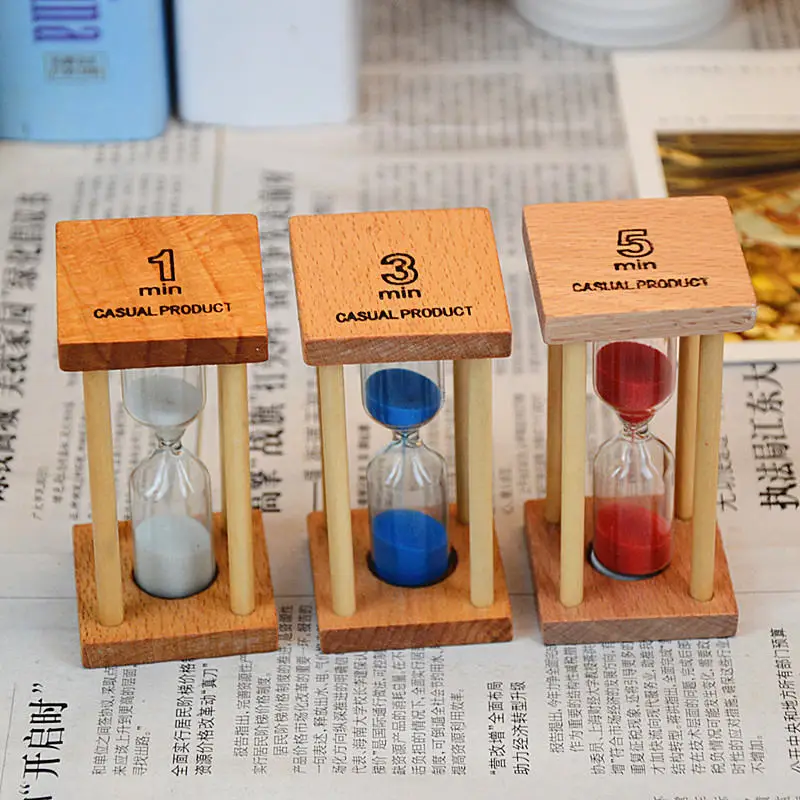 Цельнокроеное платье 8 5*4 см 1/3/5 мин деревянные настольные песочные часы