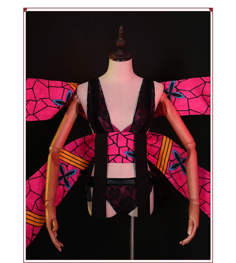 Аниме Demon Slayer Kimetsu no Yaiba Daki женский костюм для косплея сексуальные наряды костюмы
