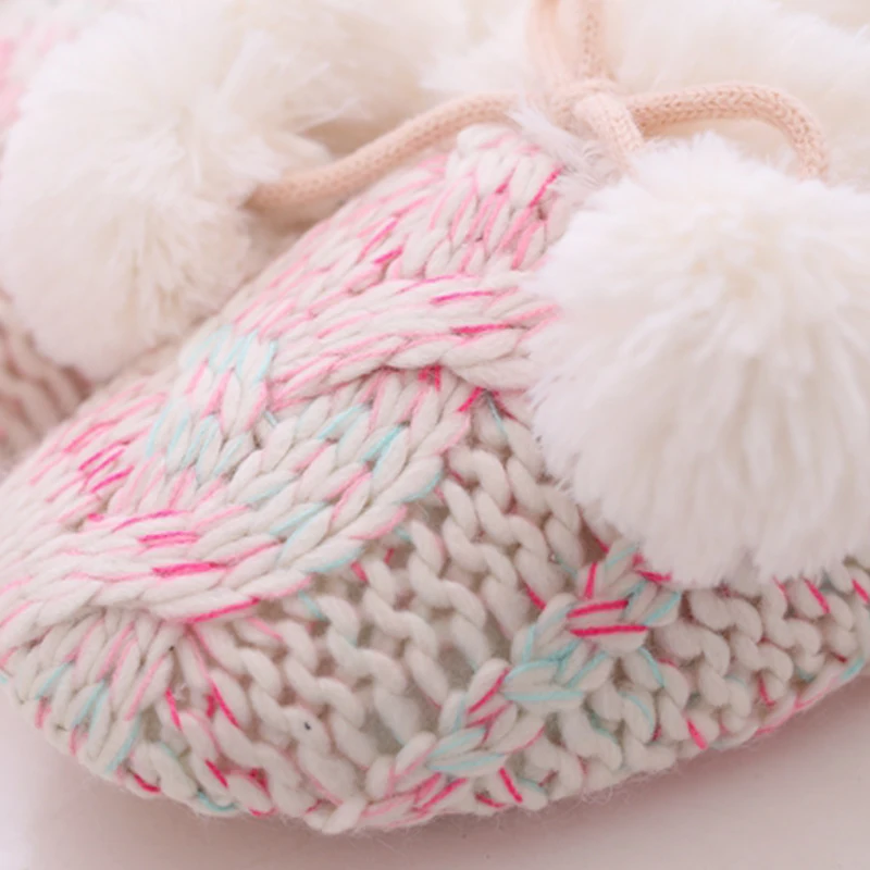 Warm bag in autumn and winter and cotton slippers in home