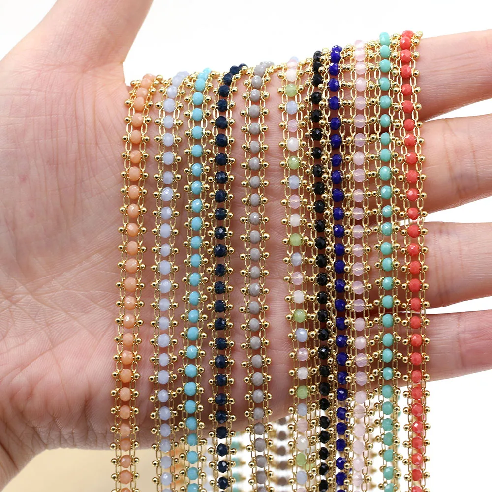 

Медная цепочка ручной работы, 1 м, 6 мм, натуральный камень, хрустальные бусины для женщин, подарки, ювелирные изделия, DIY ожерелье, браслет, аксессуары