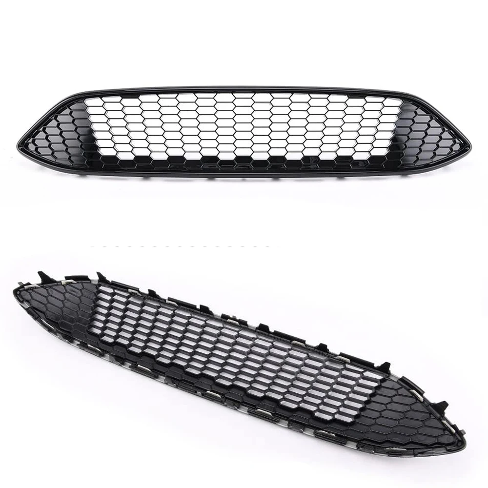 Передняя глянцевая черная почечная Спортивная решетка с капюшоном гриль для ford