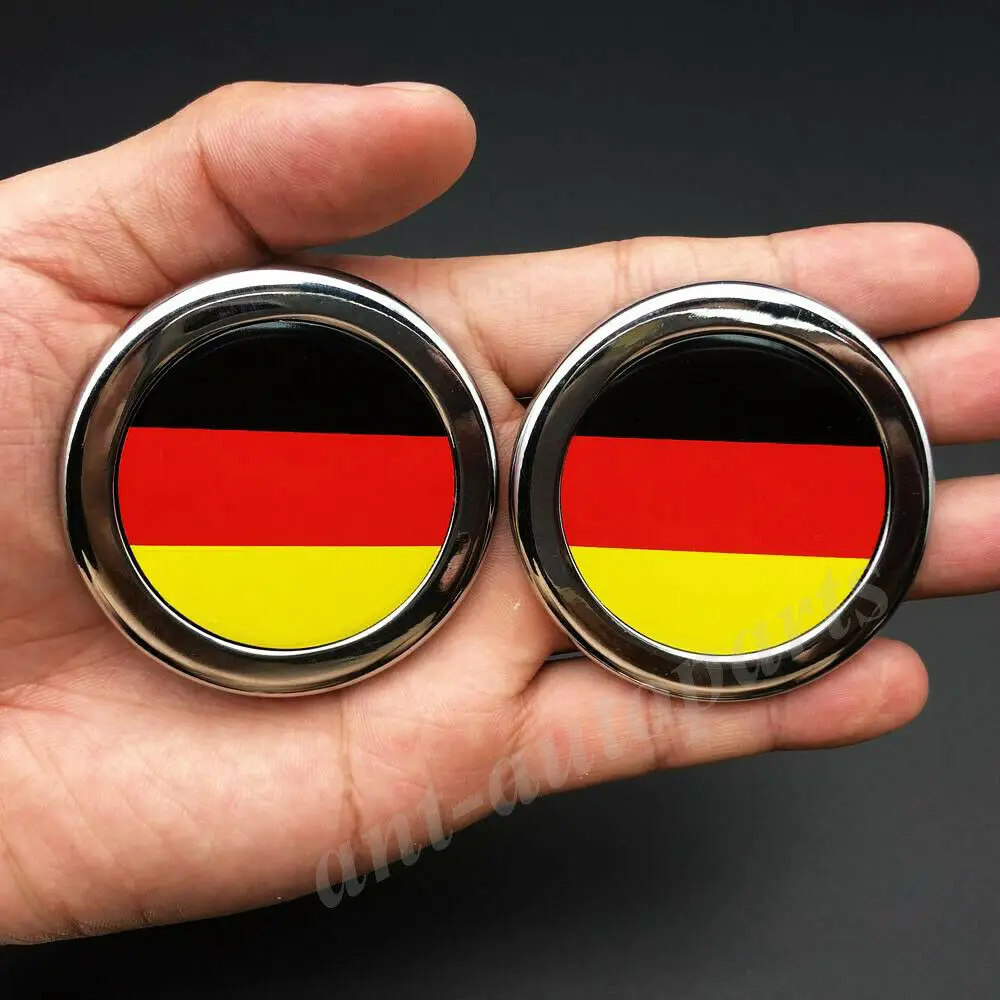 

Gold Germany German Flag Car Emblem Badge Motorcycle Gas Tank Decals Sticker