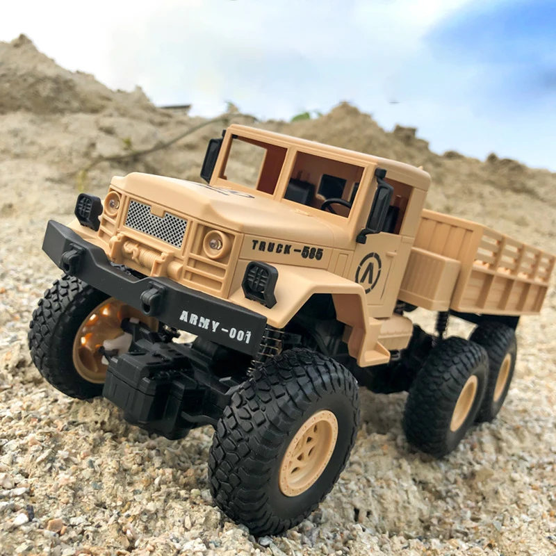 

Автомобиль с дистанционным управлением 1:18 6WD с ручкой 2,4G радио радиоуправляемые автомобили военный грузовик Мальчики имитация автомобиля ...