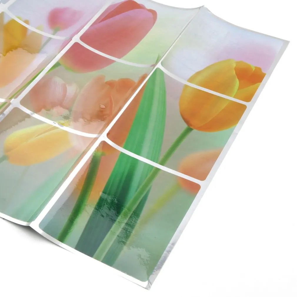 Wholesale Waterproof 75*45cm flower Pattern Aluminum Copper Foil Sticker Oil Proof Kitchen Wall Paper Decal Decoration styles |